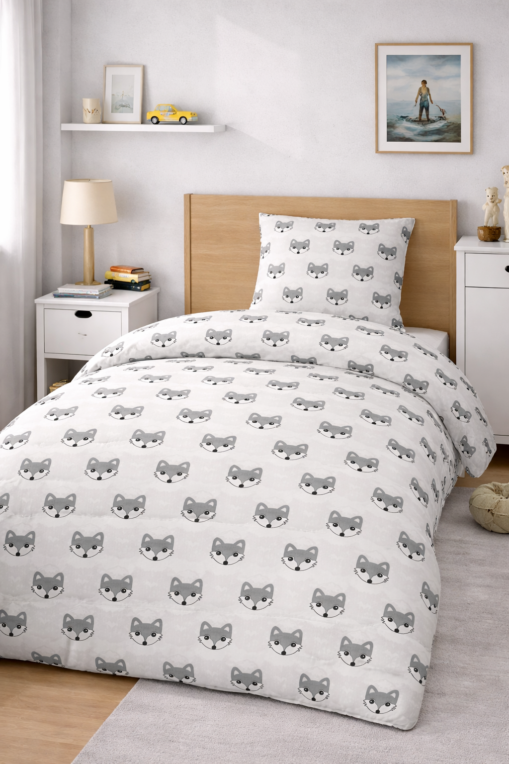 Постільна білизна для хлопчикв "Сірі  лісенята"