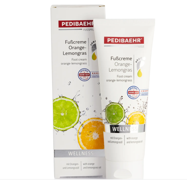 Крем для рук та ніг з олією апельсину та лайму PediBaehr Fub Creme Orange Lemongrass, 125 мл