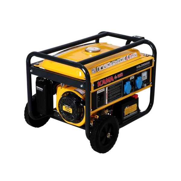 Генератор бензиновий KG л3500CE, однофазний 230V, 50Hz, 3.5KVA, об'єм 15л