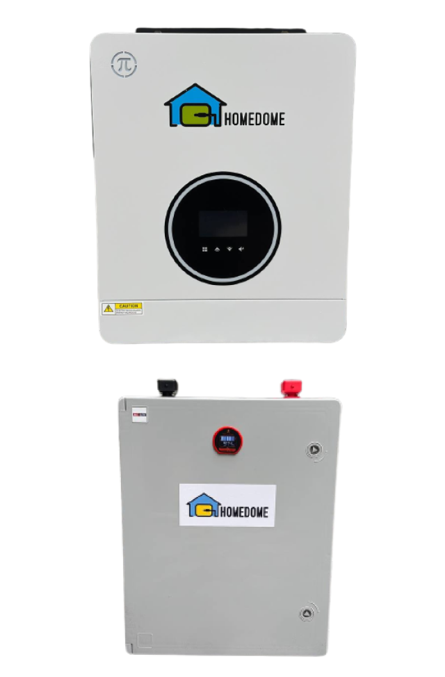 Комплект резервного живлення Homedome Compact Edge 3кВтг + інвертор HOMEDOME 2кВт