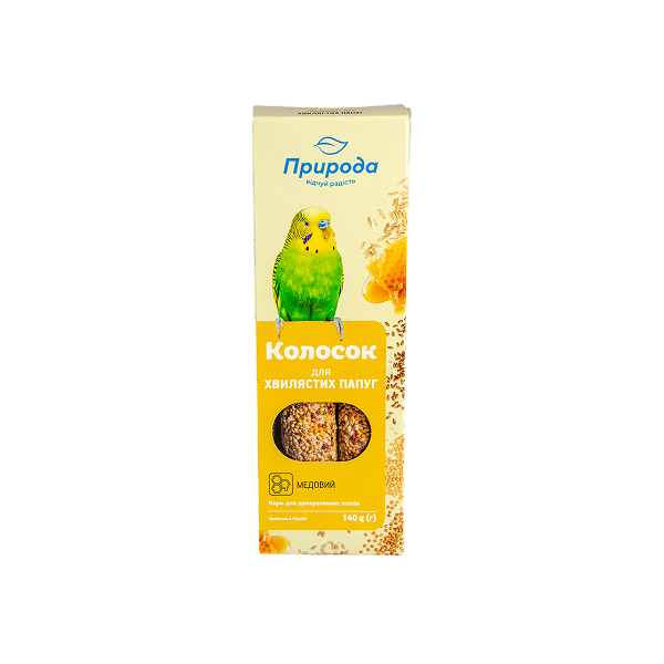 Крекер Природа Колосок д/папуг хвилястих в асортименті 140г