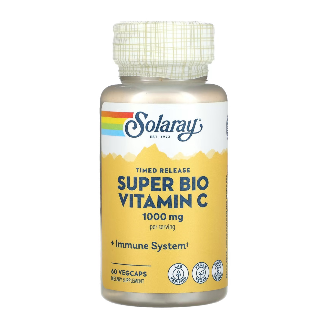 Вітамін С, Super Bio Vitamin C 1000mg - 60 vcaps