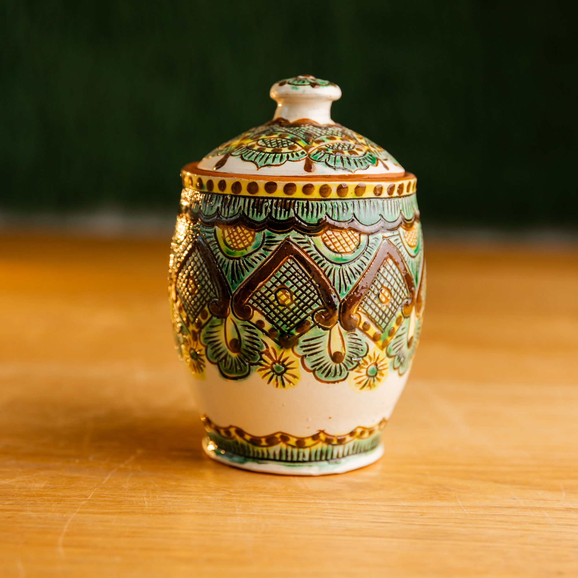 Керамічна цукорниця "Святкова" ,12 см
