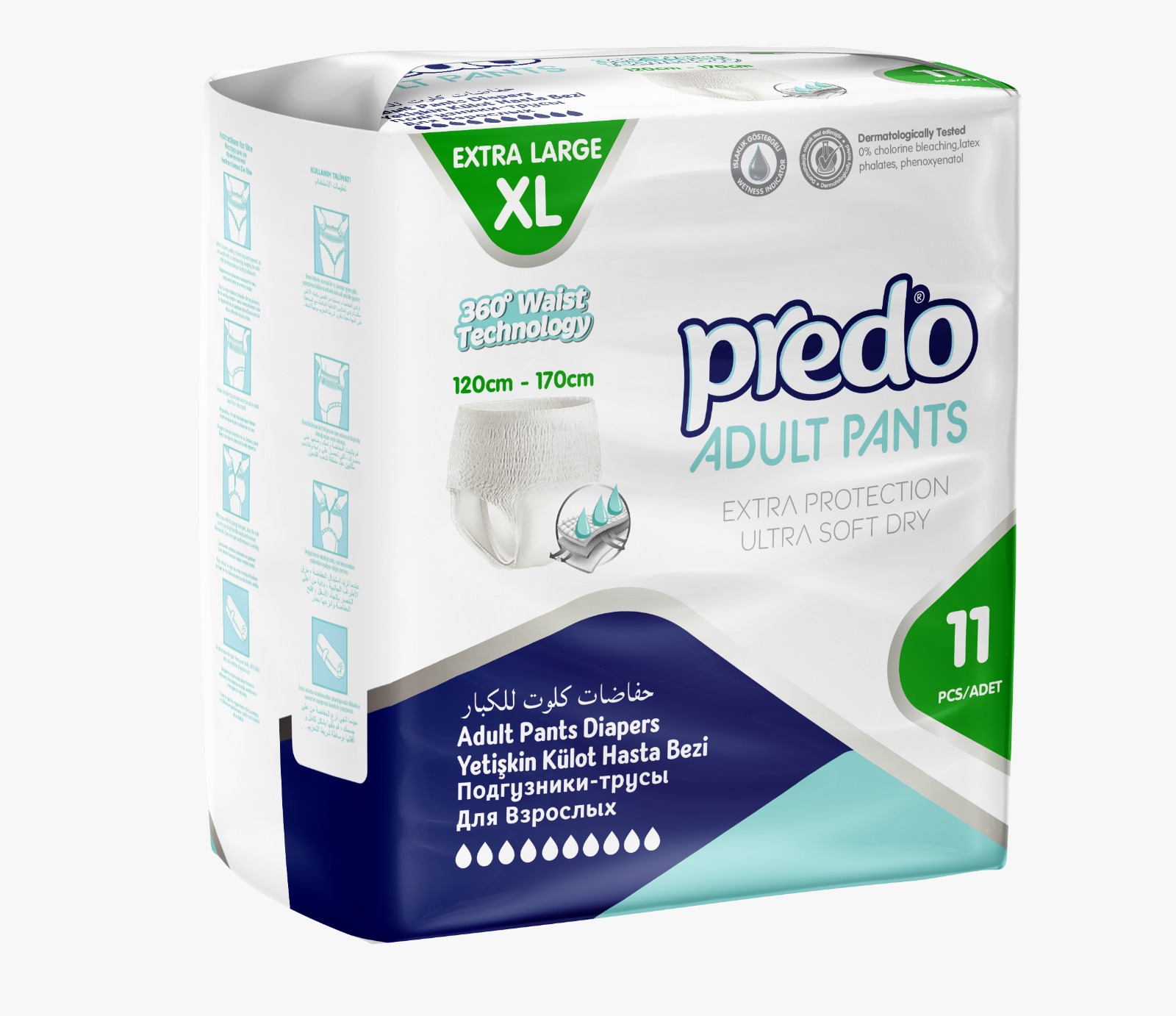 Predo Adult Pants Pielucho-majtki Extra Large 11 szt.