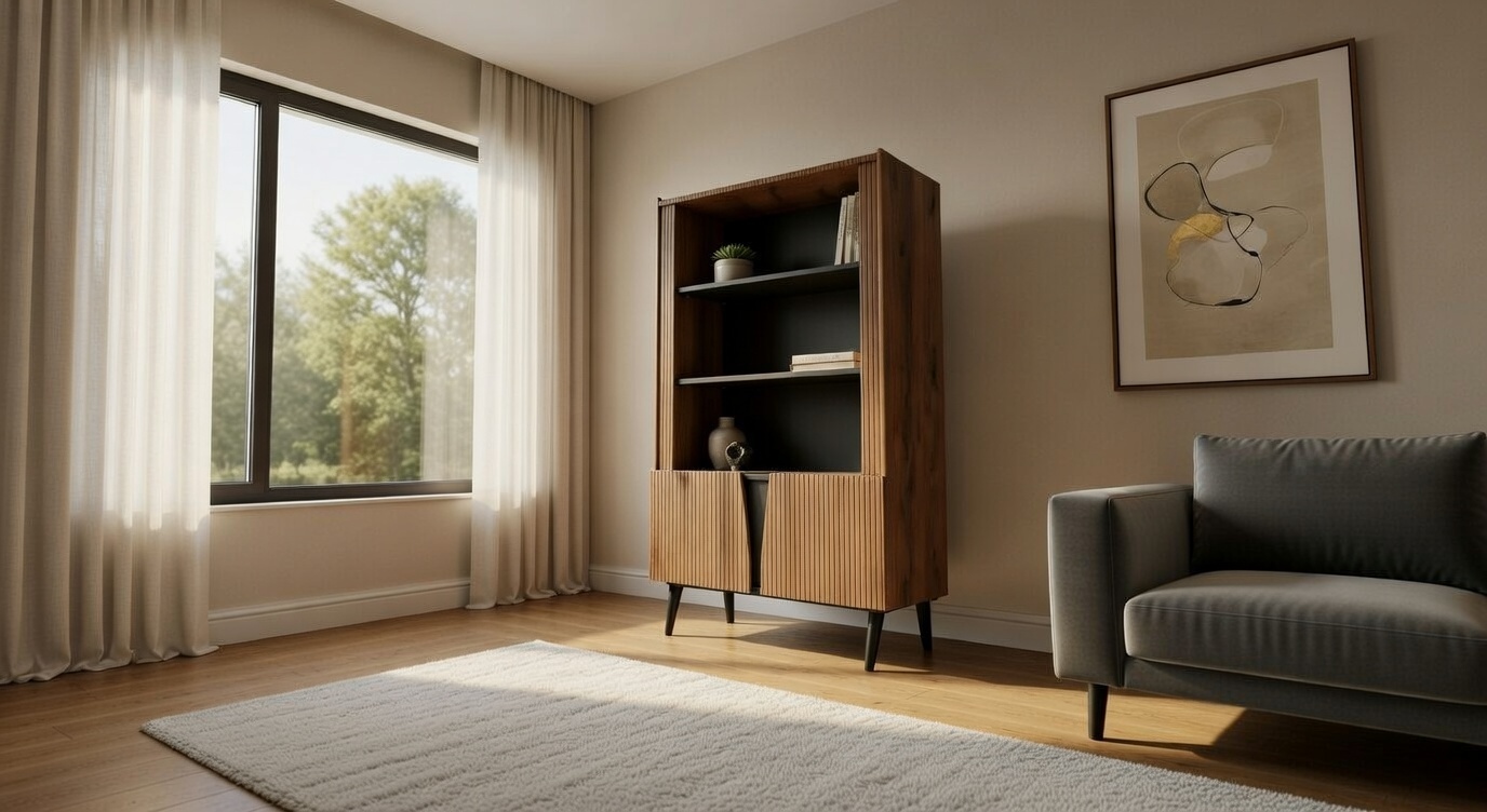 Сучасна етажерка (стелаж) на ніжках