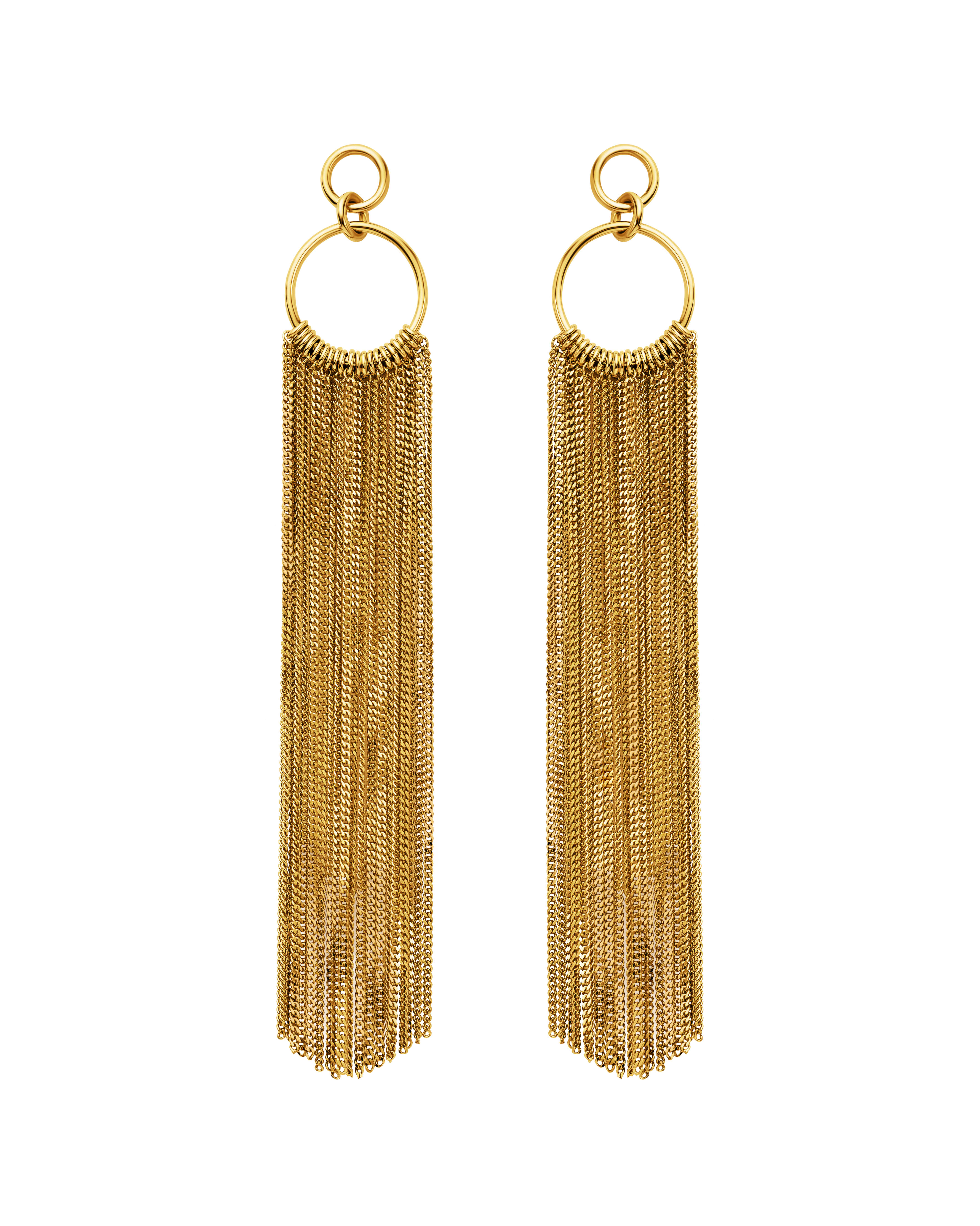 Earrings Waterfall gold plated