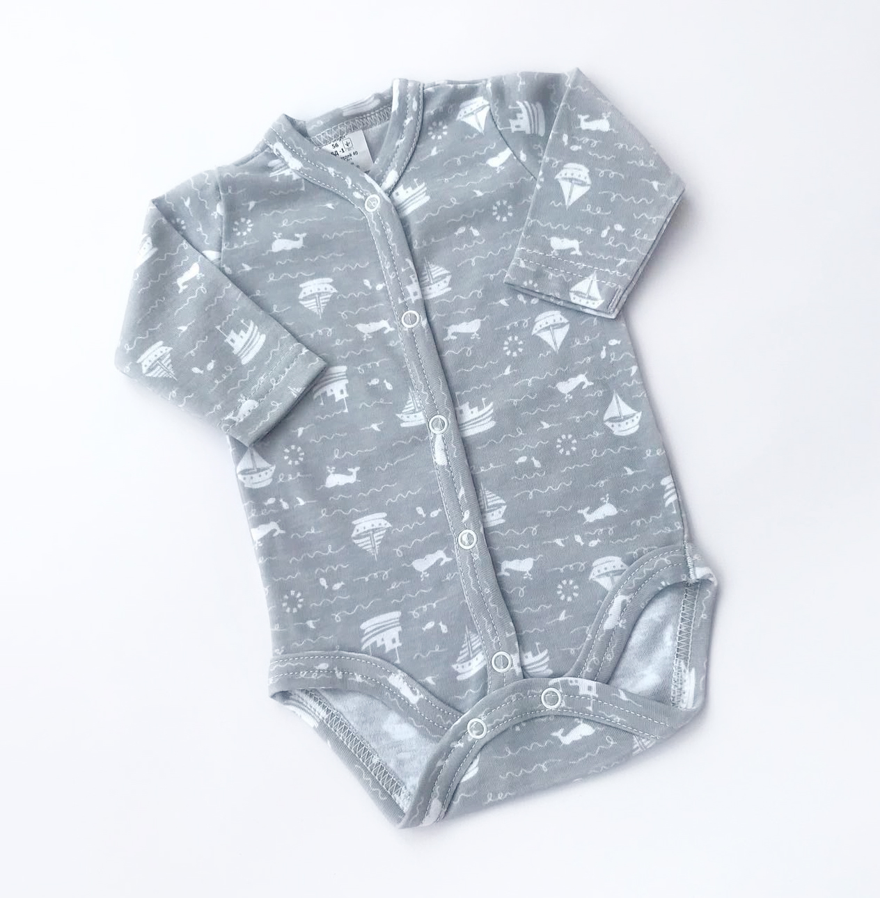 Боді з принтом "Кораблики"