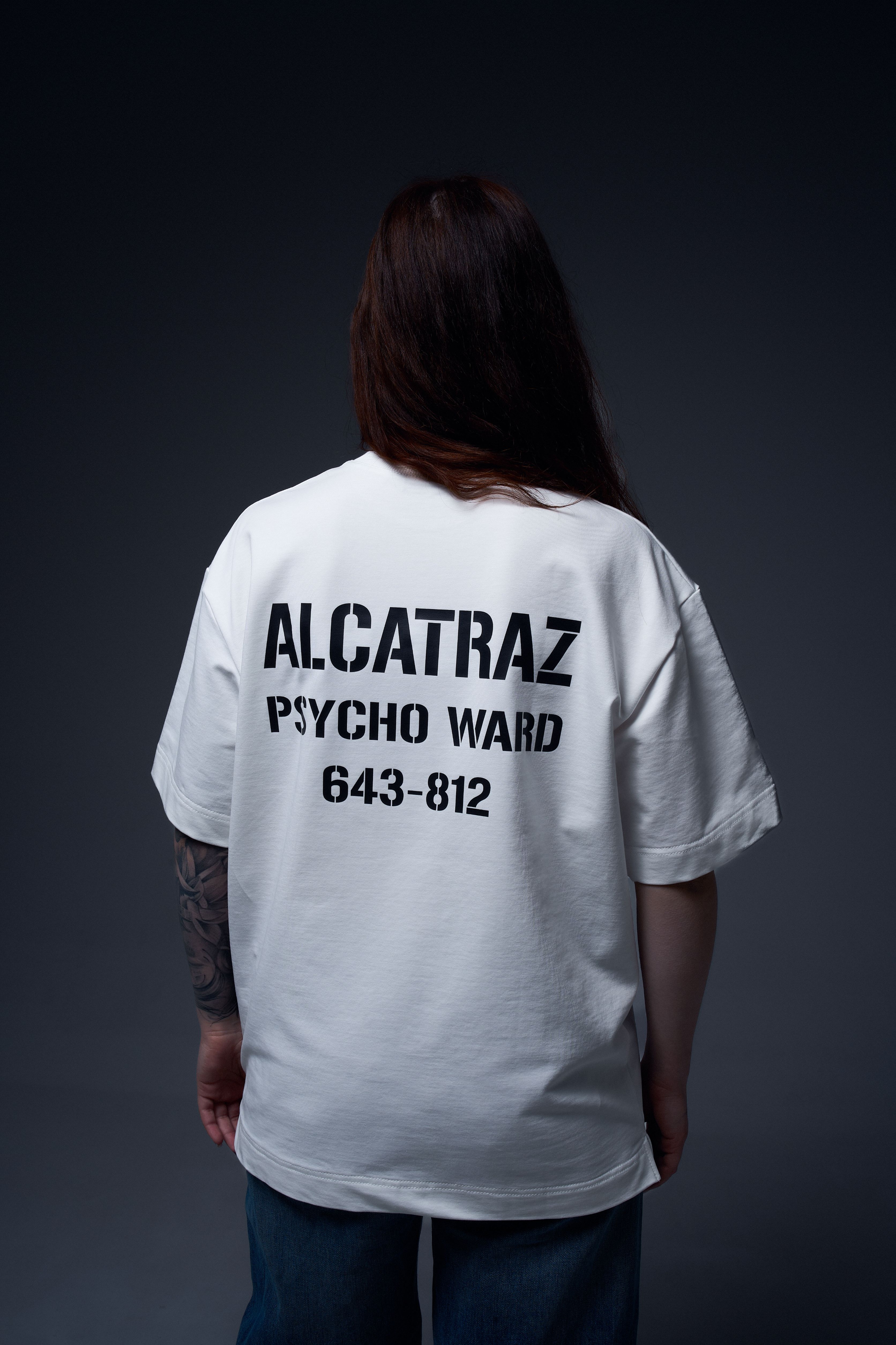 оверсайз футболка ALCATRAZ молочна