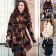 Women’s Plaid Wool Coat For Winter Fashion | Autumn Winter Coat Women