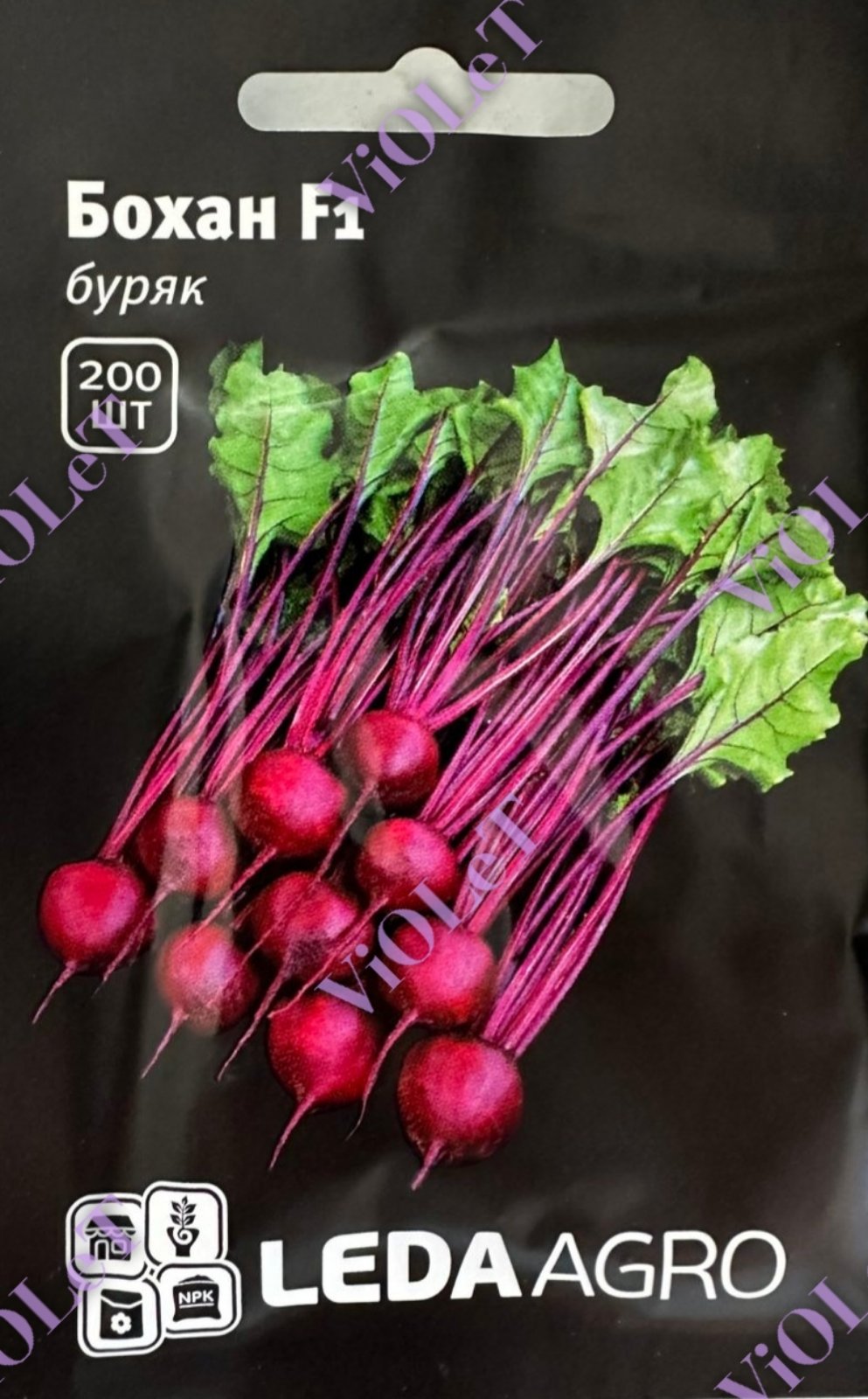 Бохан, буряк столовий круглий, 200 шт. Leda  Agro