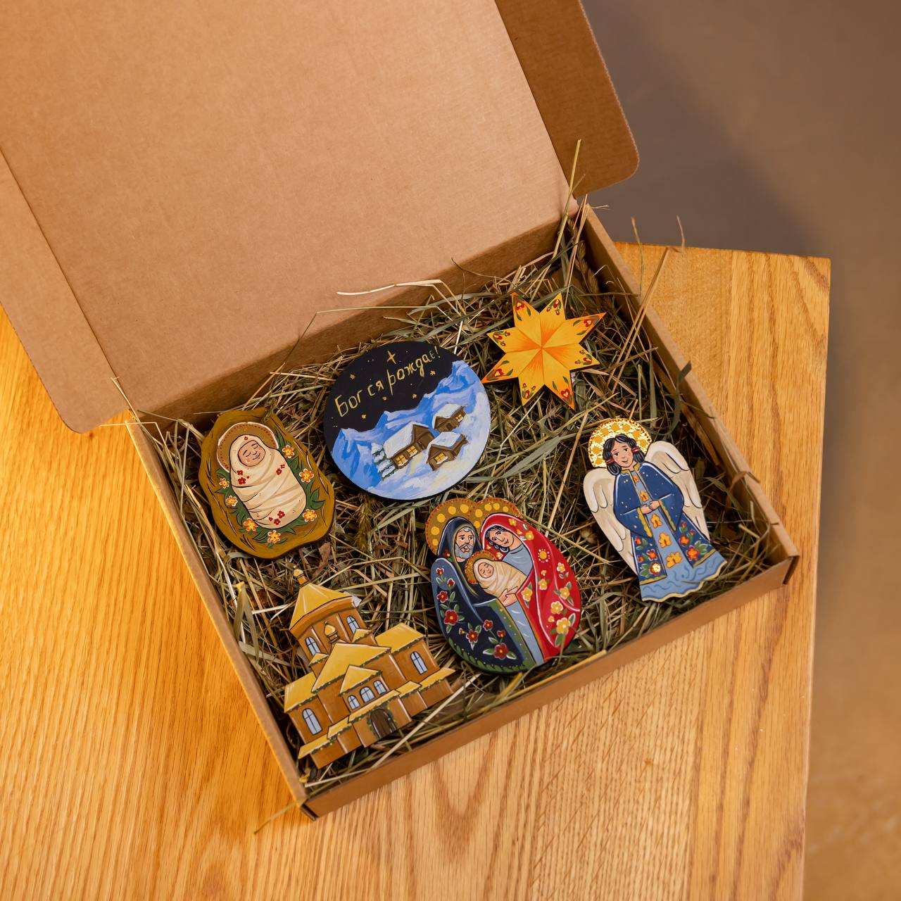 Набір ялинкових прикрас, 6 шт