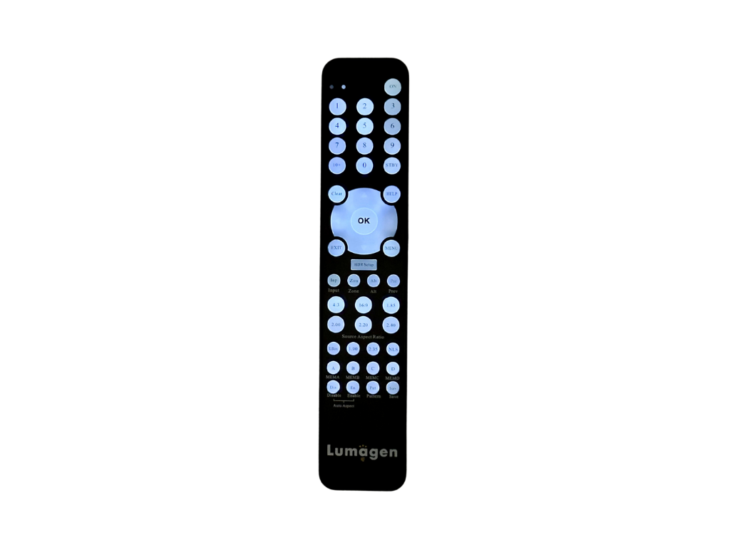 Télécommande Lumagen rétroéclairée