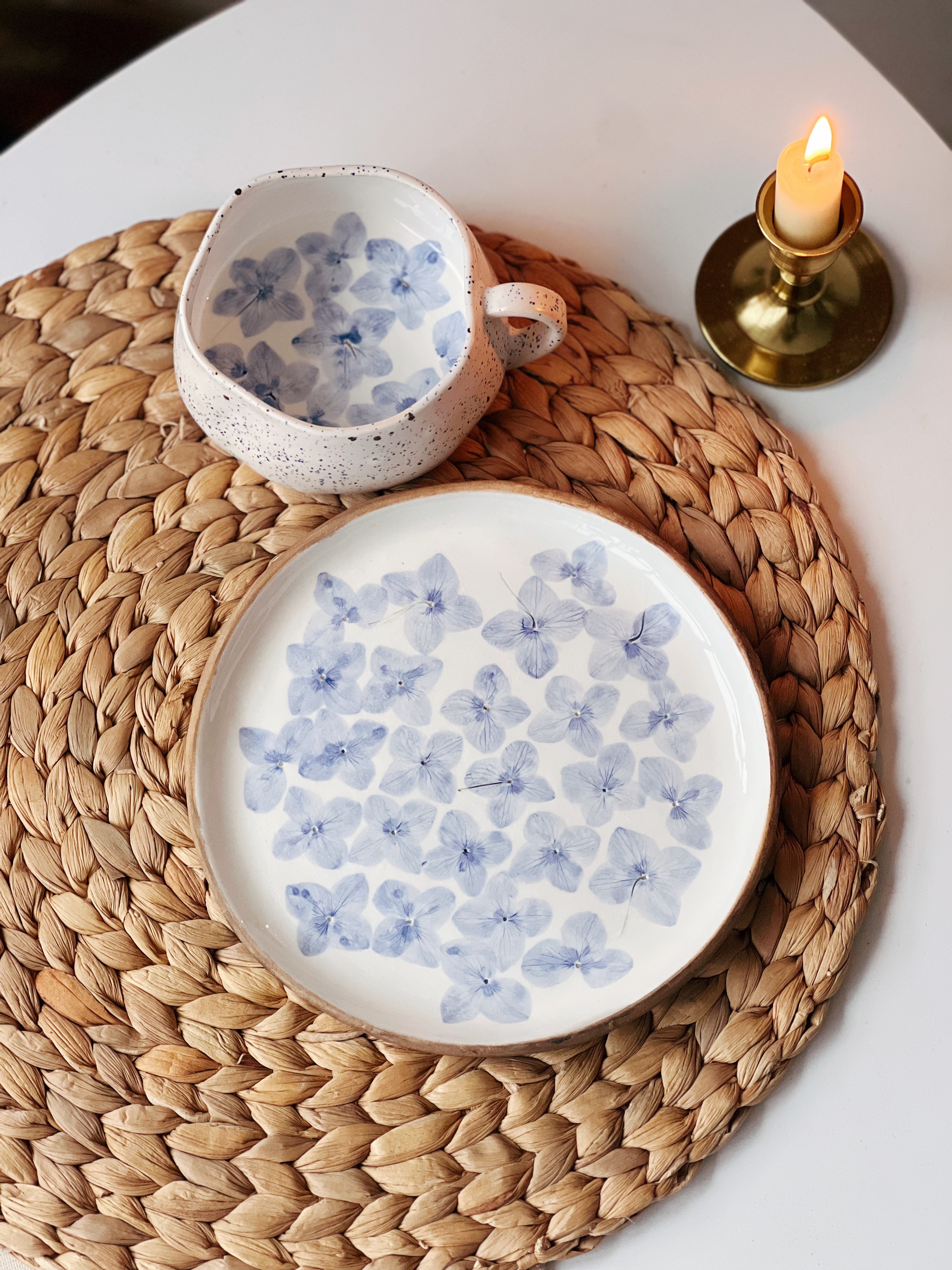 Набір тарілочка 19 см з горнятком 300 мл