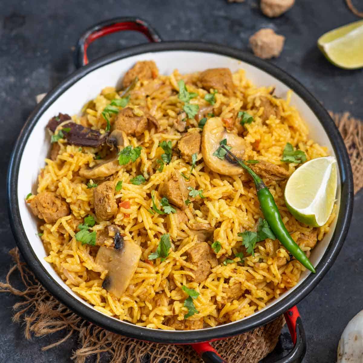 Mushroom Pulao
