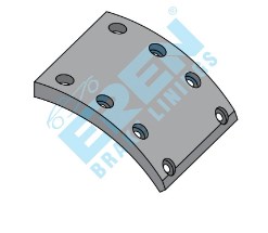 Барабанні гальмівні накладки 3 рем. WVA19283