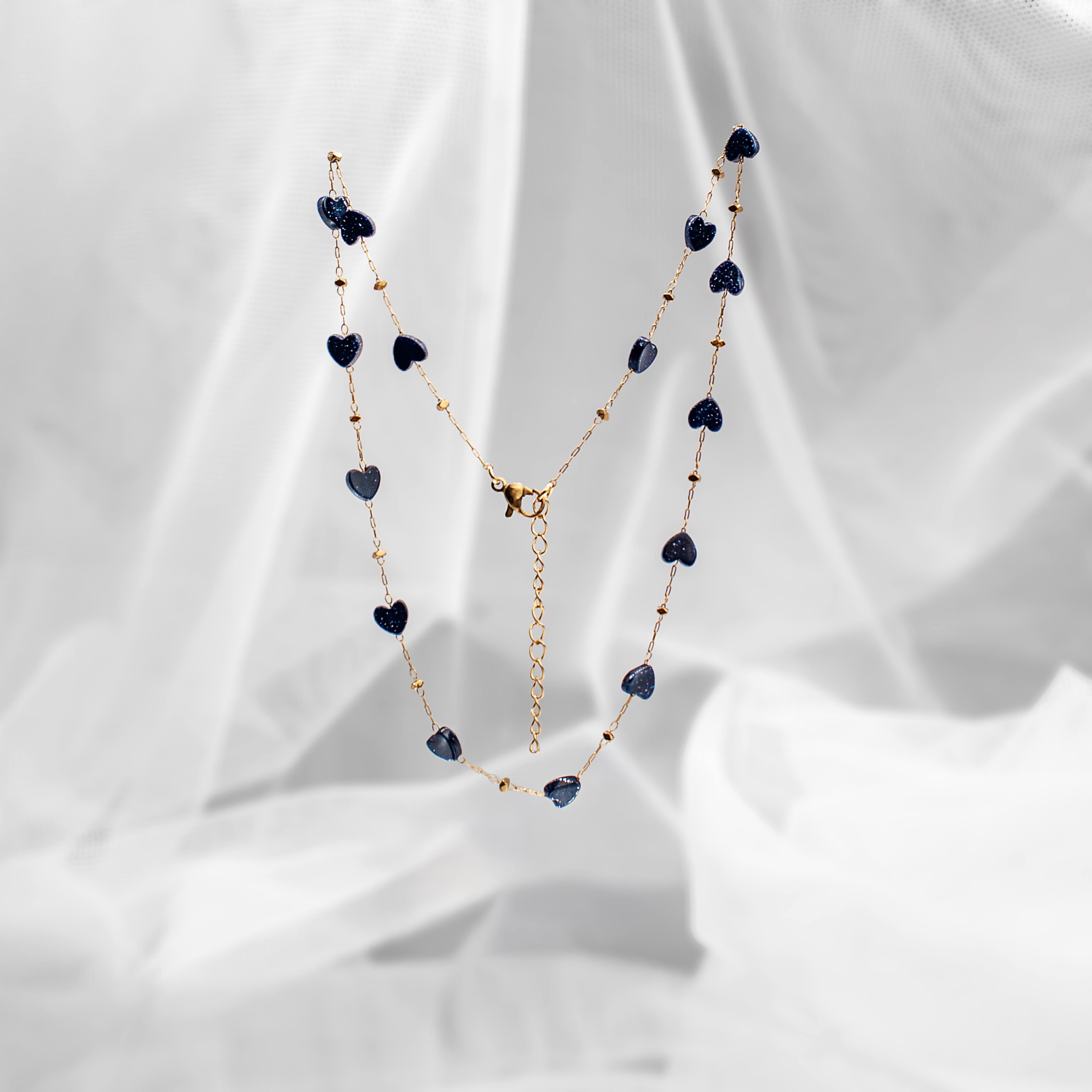 Midnight Hearts Necklace