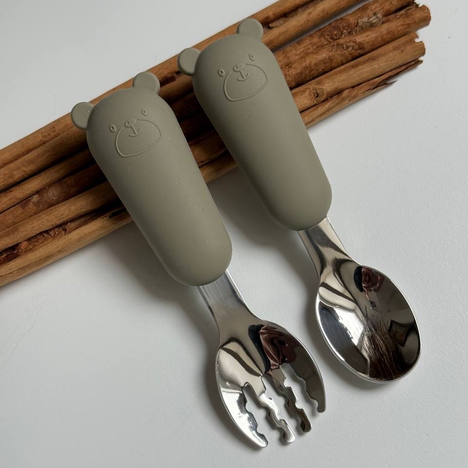 Прибори металеві "Ведмедики" Хакі (17-0510)