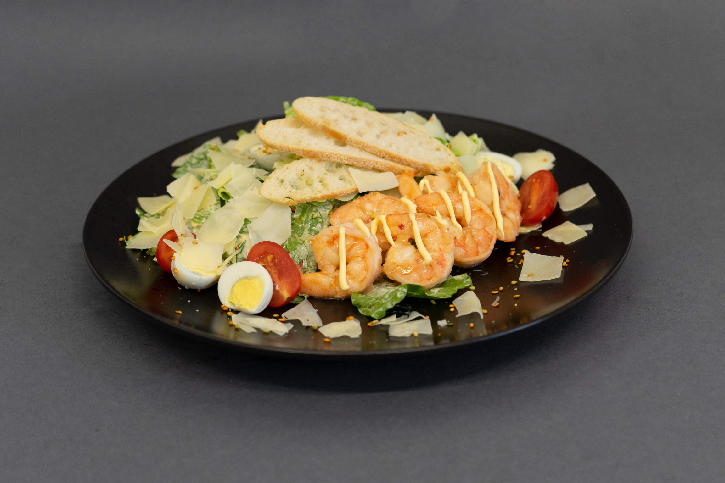 Caesar Salad with King Prawns