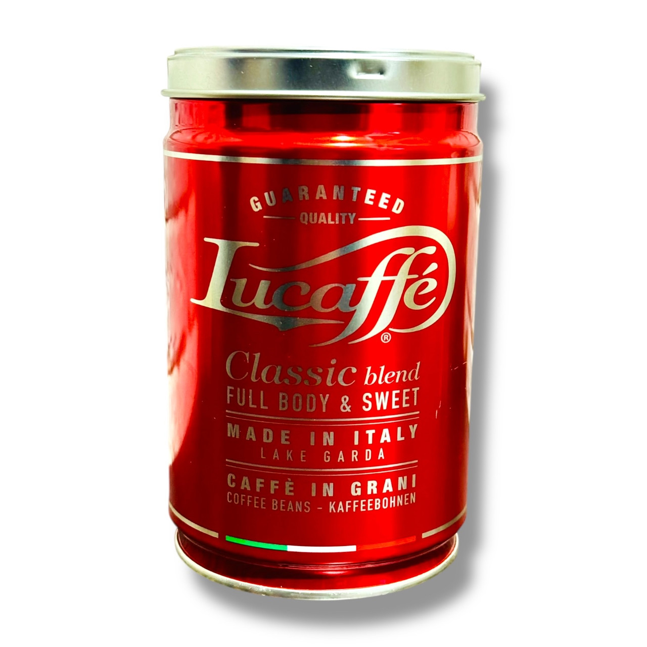 Кава в зернах Lucaffé Classic 250 г, бляшанка, зроблена в Італії