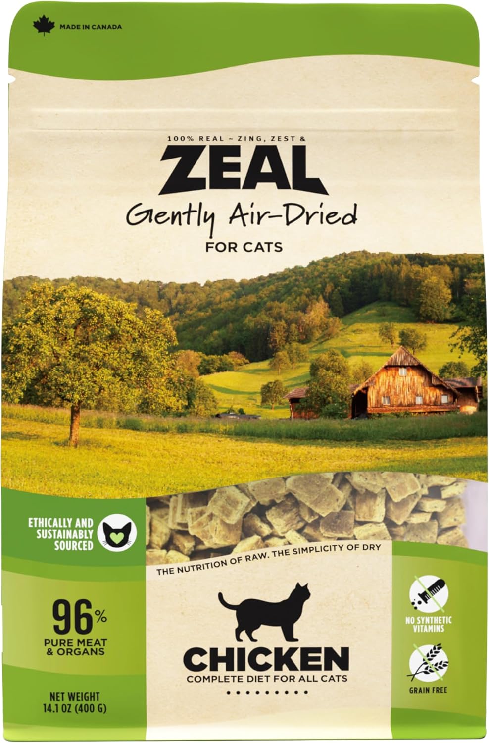 ZEAL Canada Air-Dried Cat Food Chicken Recipe