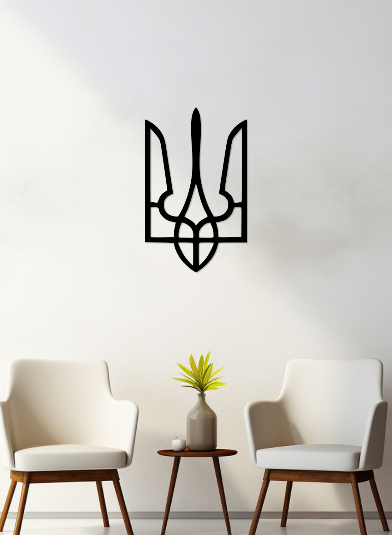 Український Тризуб у металі