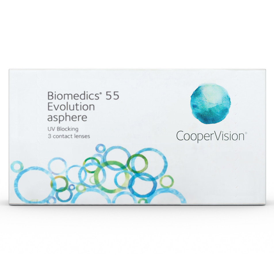 КОНТАКТНІ ЛІНЗИ CooperVision Biomedics 55 Evolution (6 бл./уп.)
