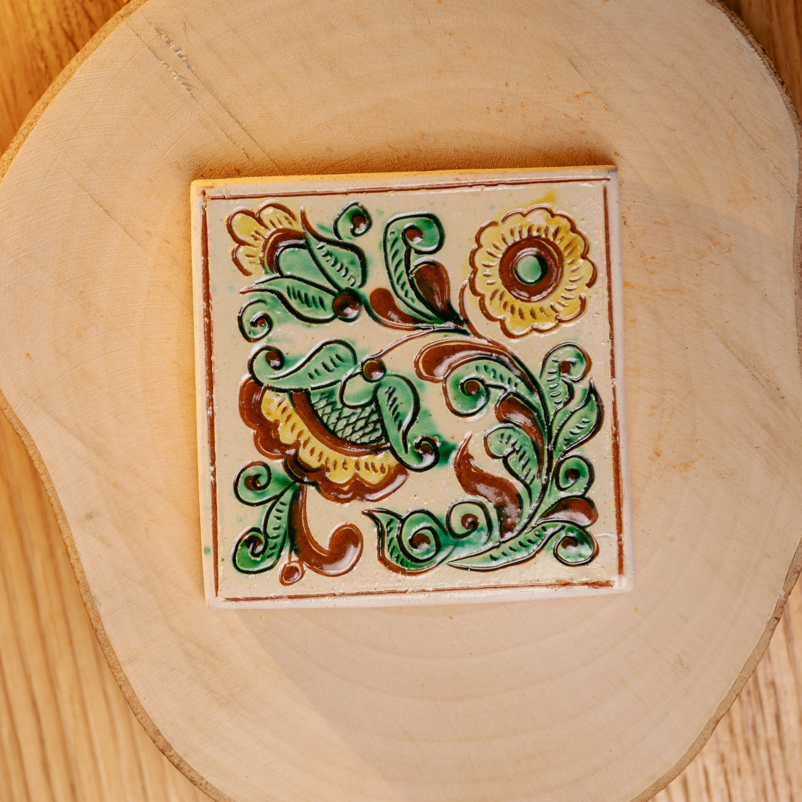 Керамічна плиточка для декору, 10*10 см