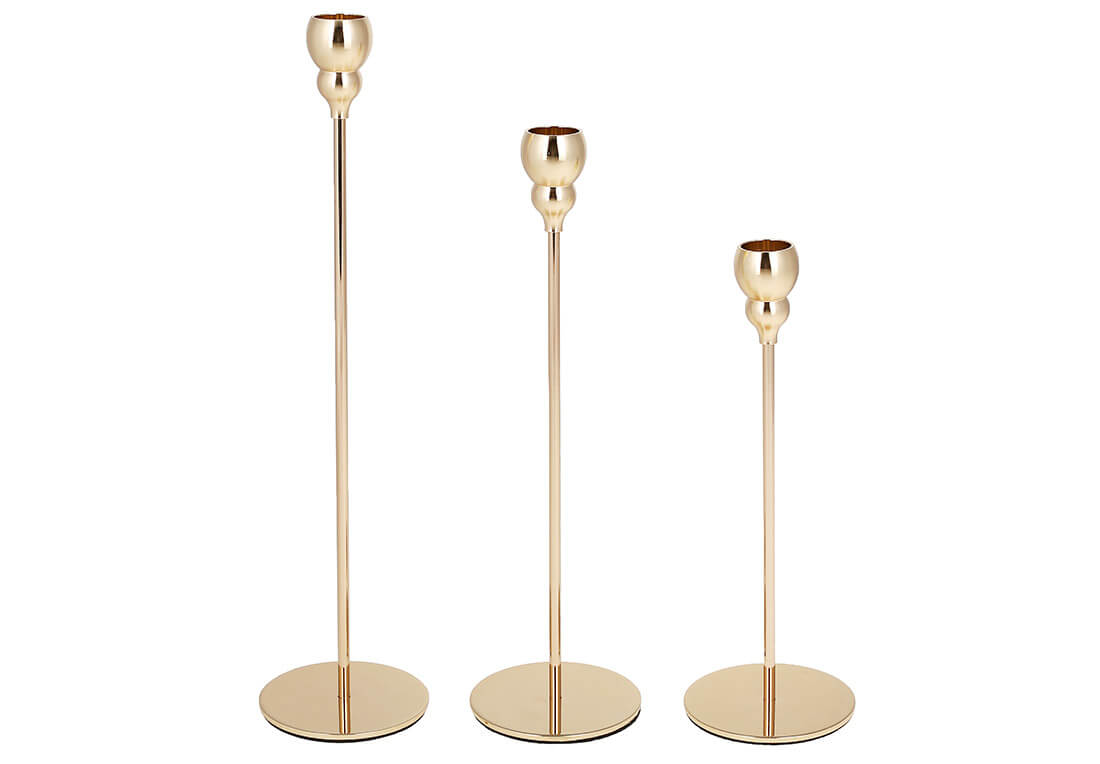 Набір свічників на високій ніжці