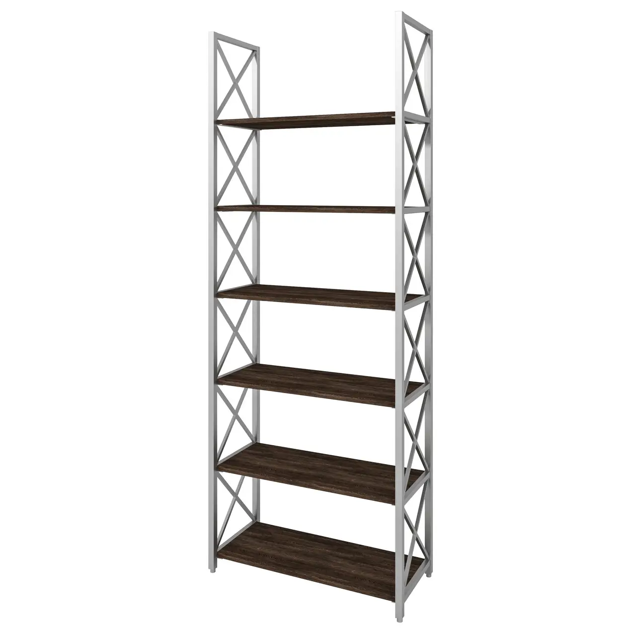 Стелаж металевий 6 полиць X 2B, стелаж з полицями 820/348/1945 мм., стелаж Лофт