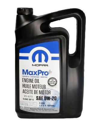 Моторна олива 0W20 MOPAR MaxPro+ SAE Engine Oil SP/GF-6A, 5л.