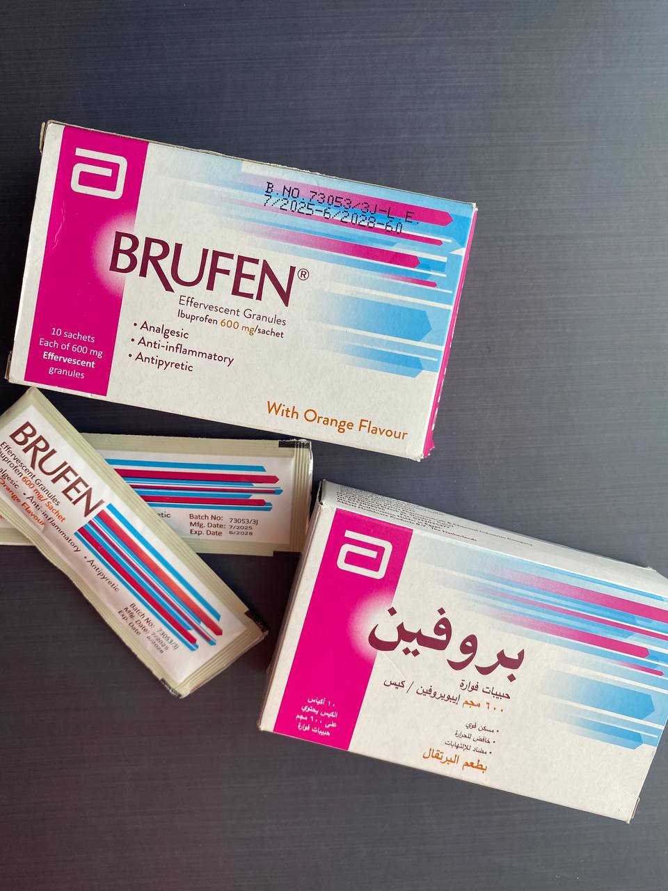 Brufen 600 mg 10 sachets Бруфен Ібупрофен  600 мг 10 саше