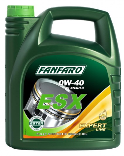 Моторна олива синтетична 0W-40 ESX  4л Fanfaro