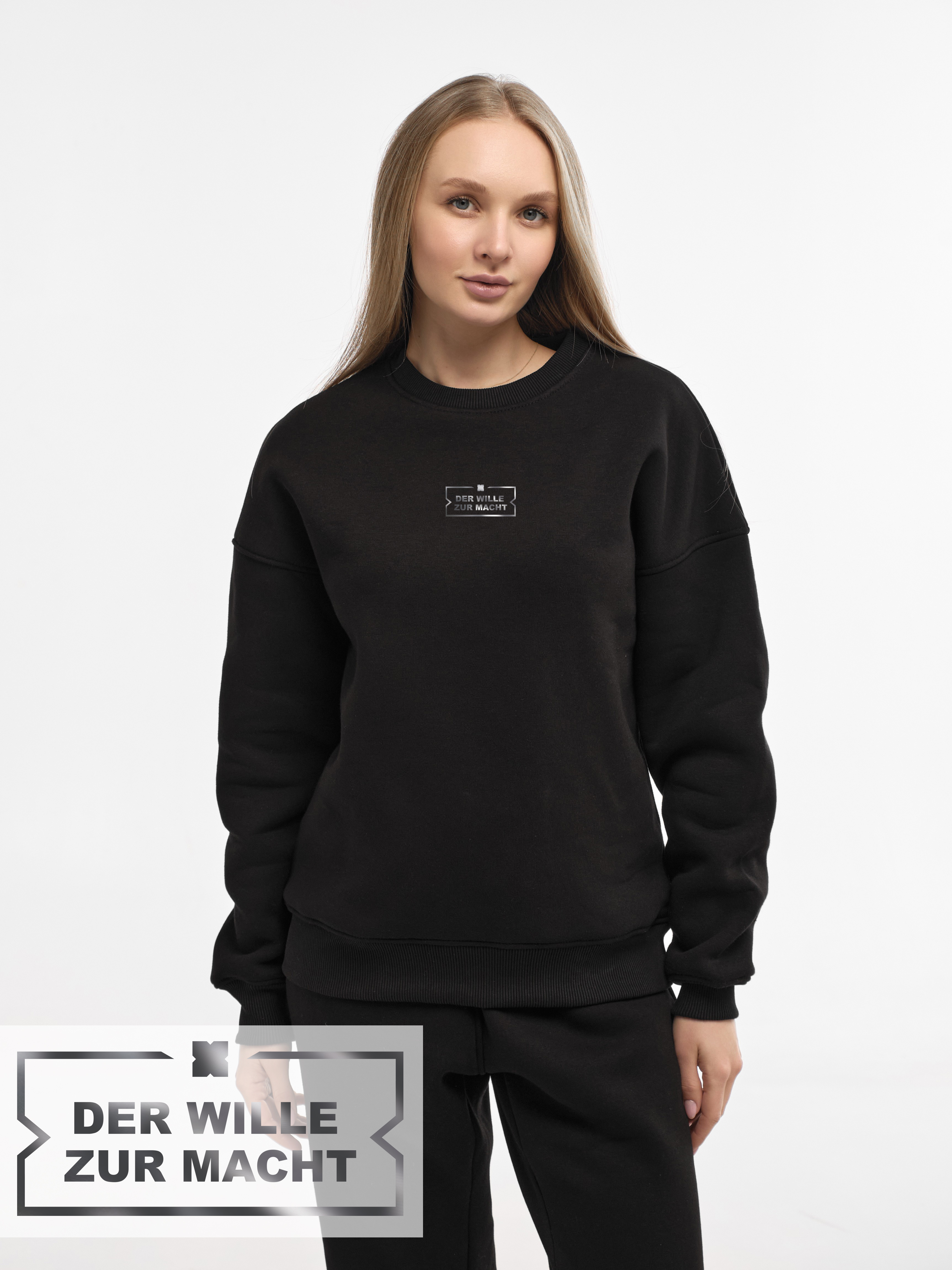 SWEATSHIRT "DER WILLE ZUR MACHT" | BLACK EMOTION | XS1