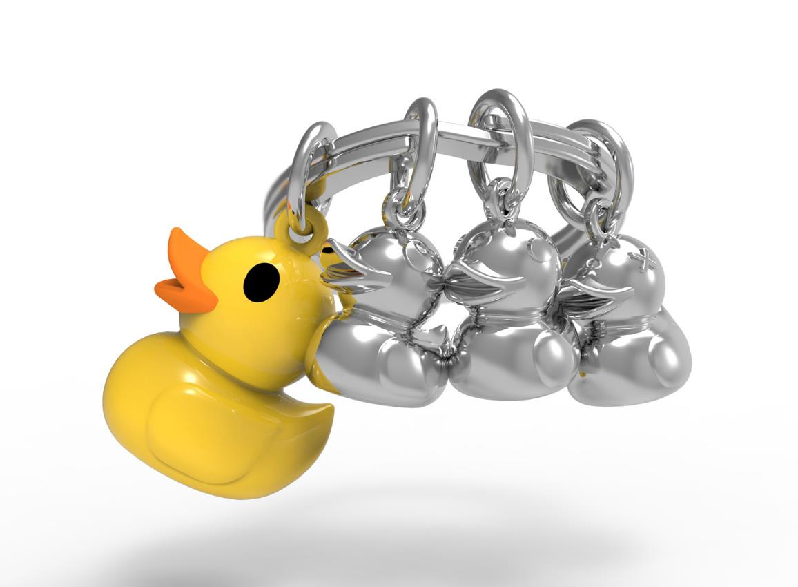 Брелок Metalmorphose Animal Fashion Duck Family – стильний металевий аксесуар для ключів