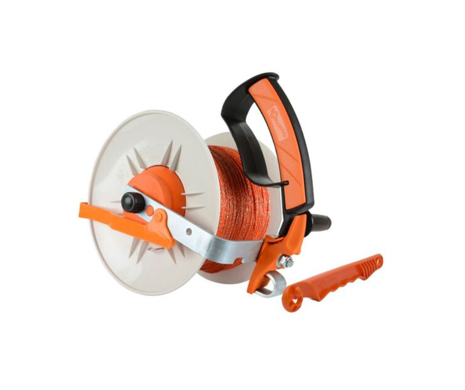 Gallagher Reel Geared C/W 400M Orange Turbo Wire