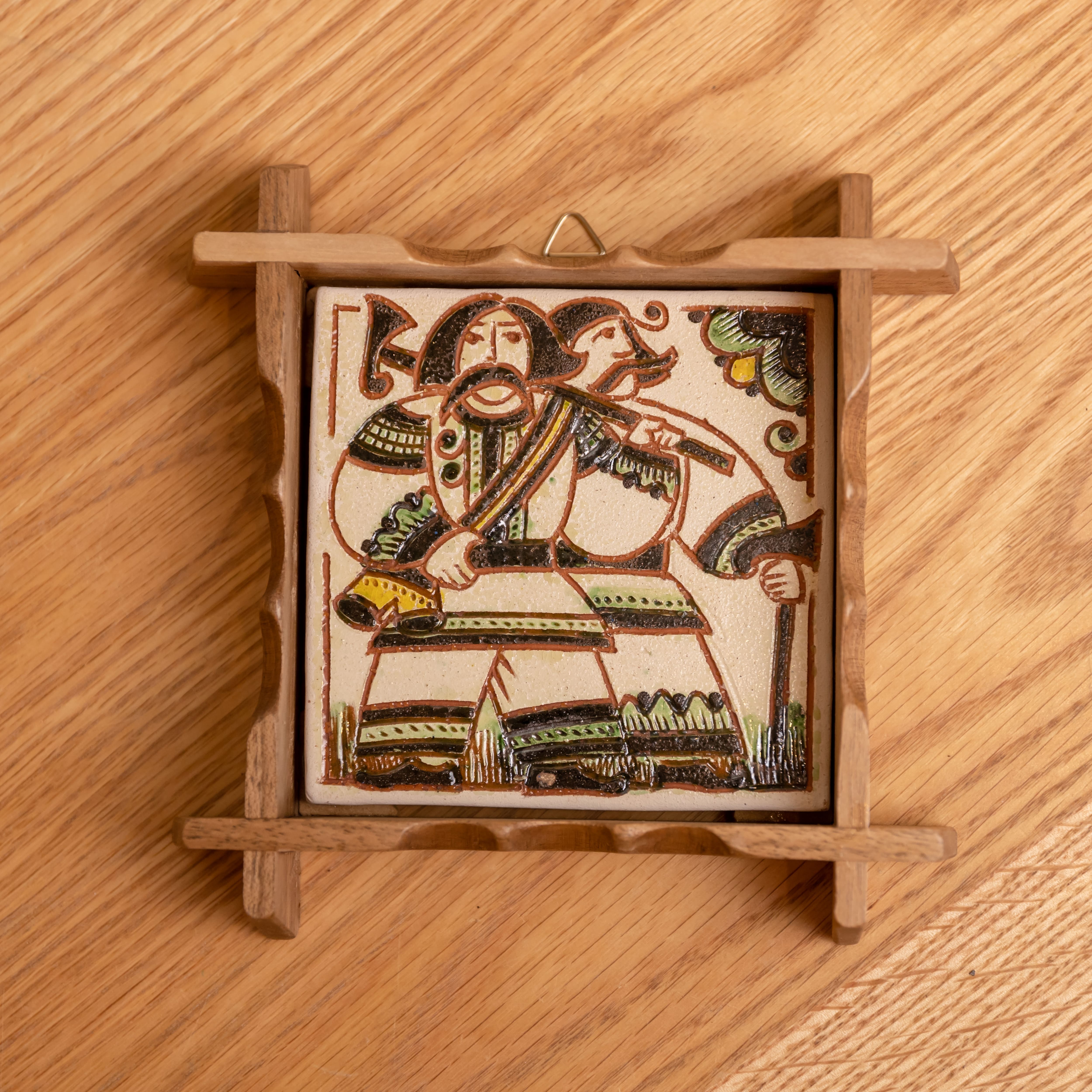 Плиточка у рамці "Козаки", 15*15 см