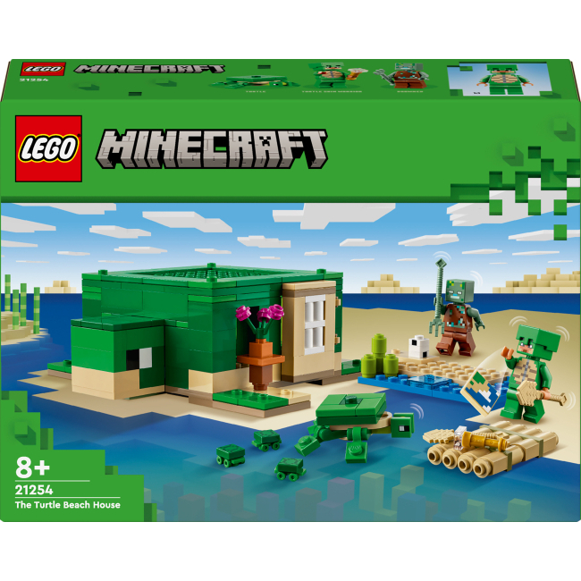 Конструктор LEGO Minecraft Пляжний будинок у формі черепахи (21254)