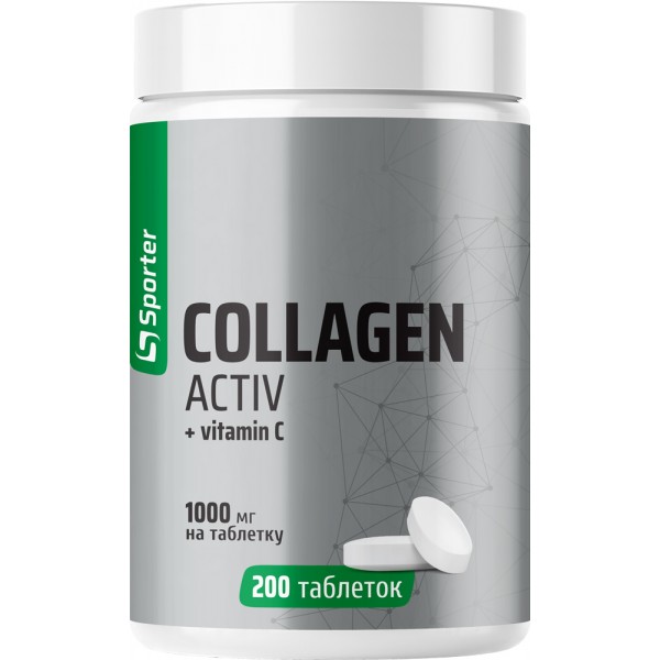 Sporter Collagen Peptide 1000 мг – 200 таблеток