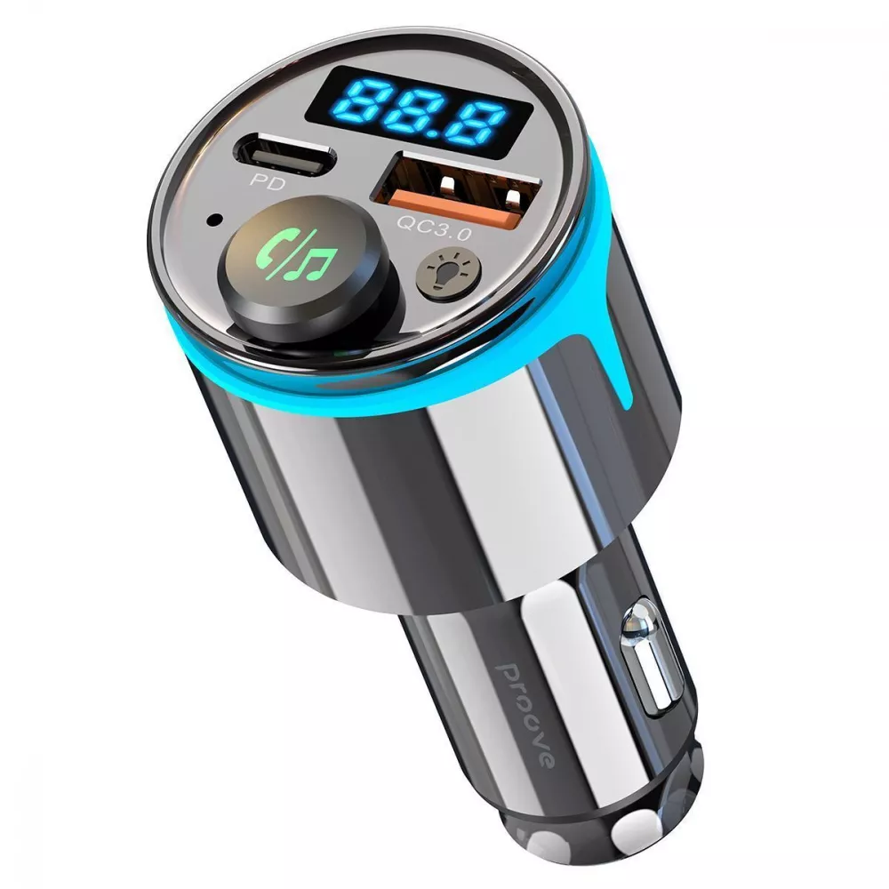 АЗП Proove FM Launcher Nexus 30W (PD+QC3.0) Type-C+USB