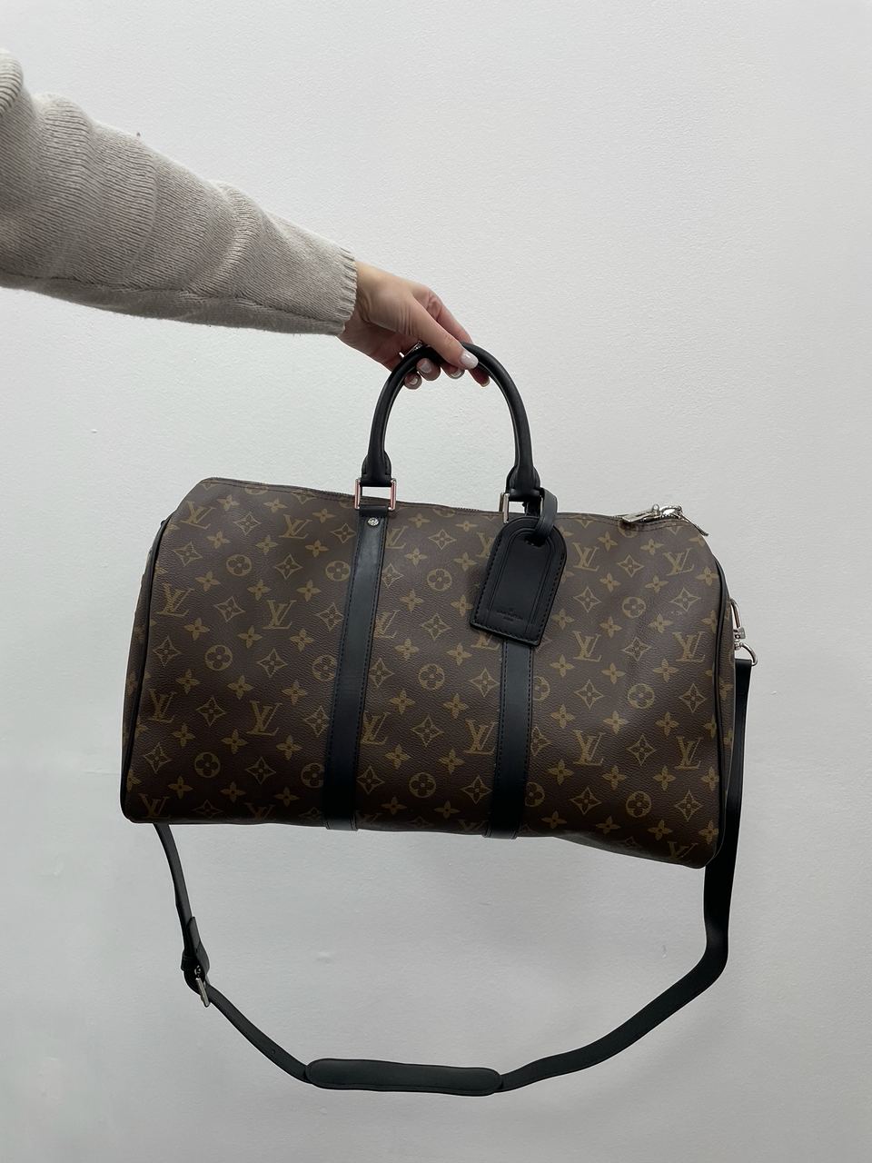 Louis Vuitton Keepall Bandouliere 45 Brown Canvas