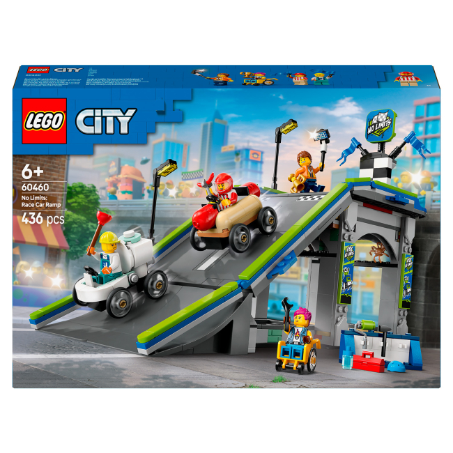 Конструктор LEGO City Жодних обмежень: Автодром для гоночних автомобілів (60460)