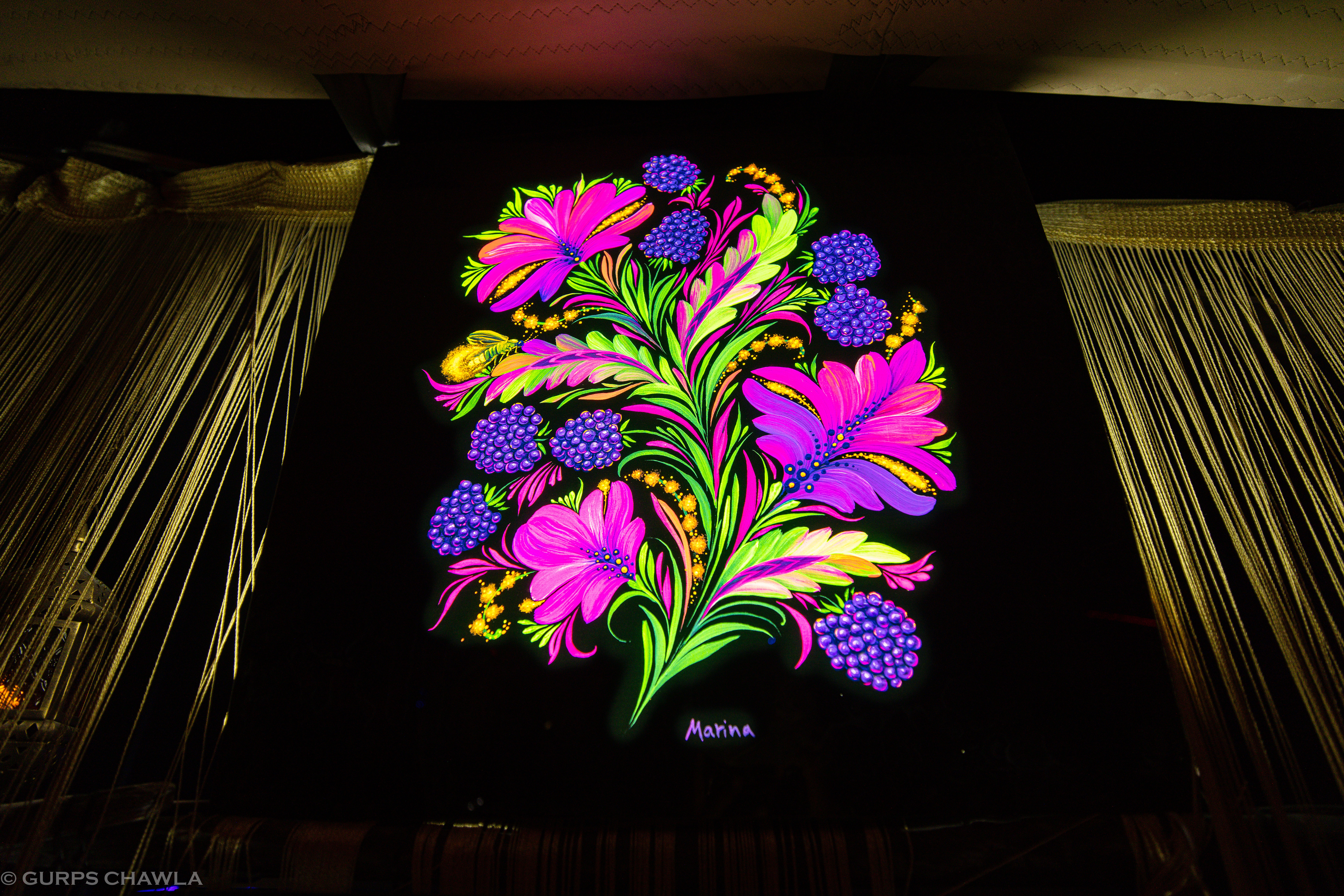 Unique Light Painting by Marina Malyarenko - A Fusion of Art, Light, and Compassion