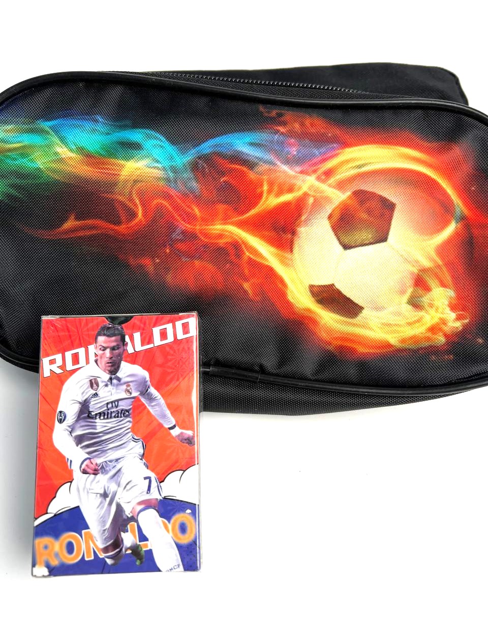 Набір пенал з м'ячем та набір карток з Роналду