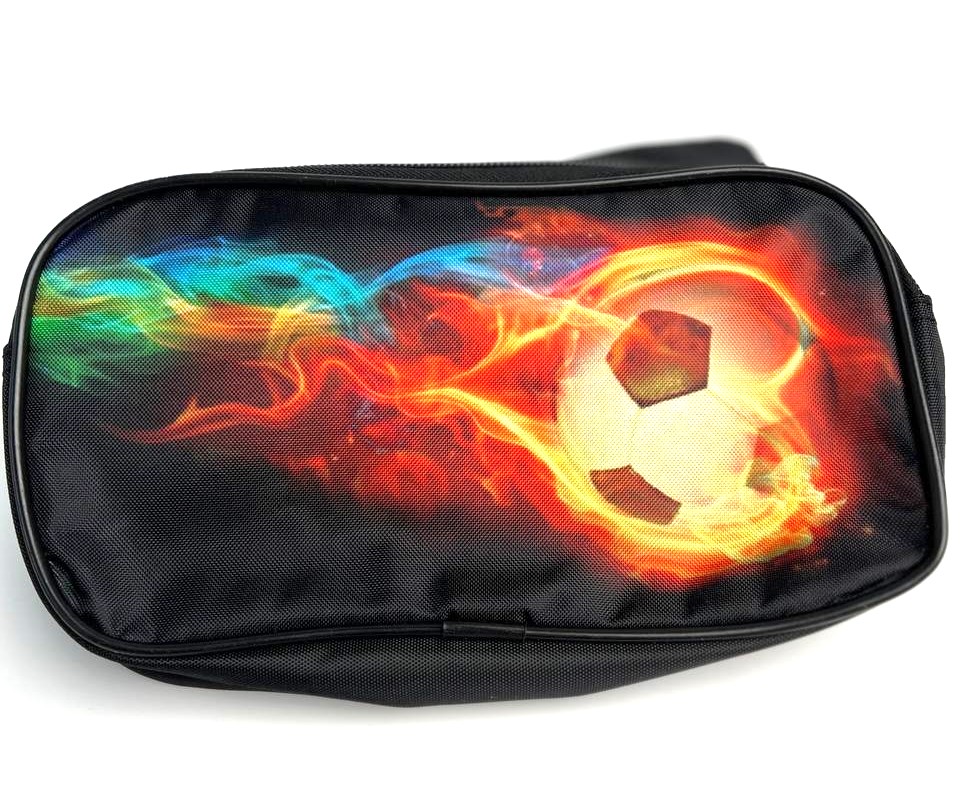 Пенал чорний з футбольним м'ячем