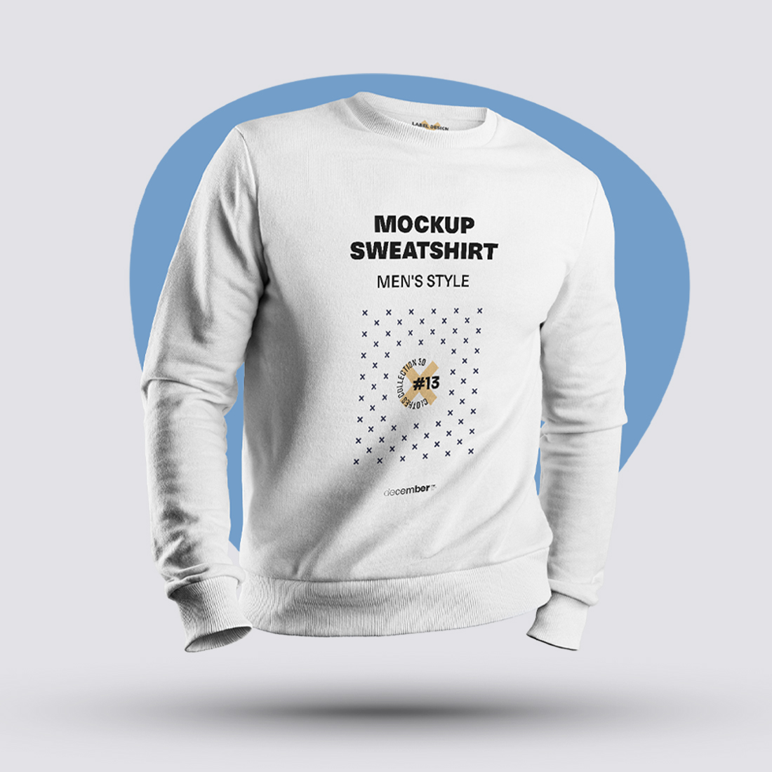 8 Mockups Mens 3D Sweatshirt
