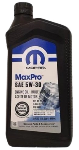 Моторна олива 5W30 MOPAR MaxPro SAE Engine Oil SP/GF-6A, 1qt.