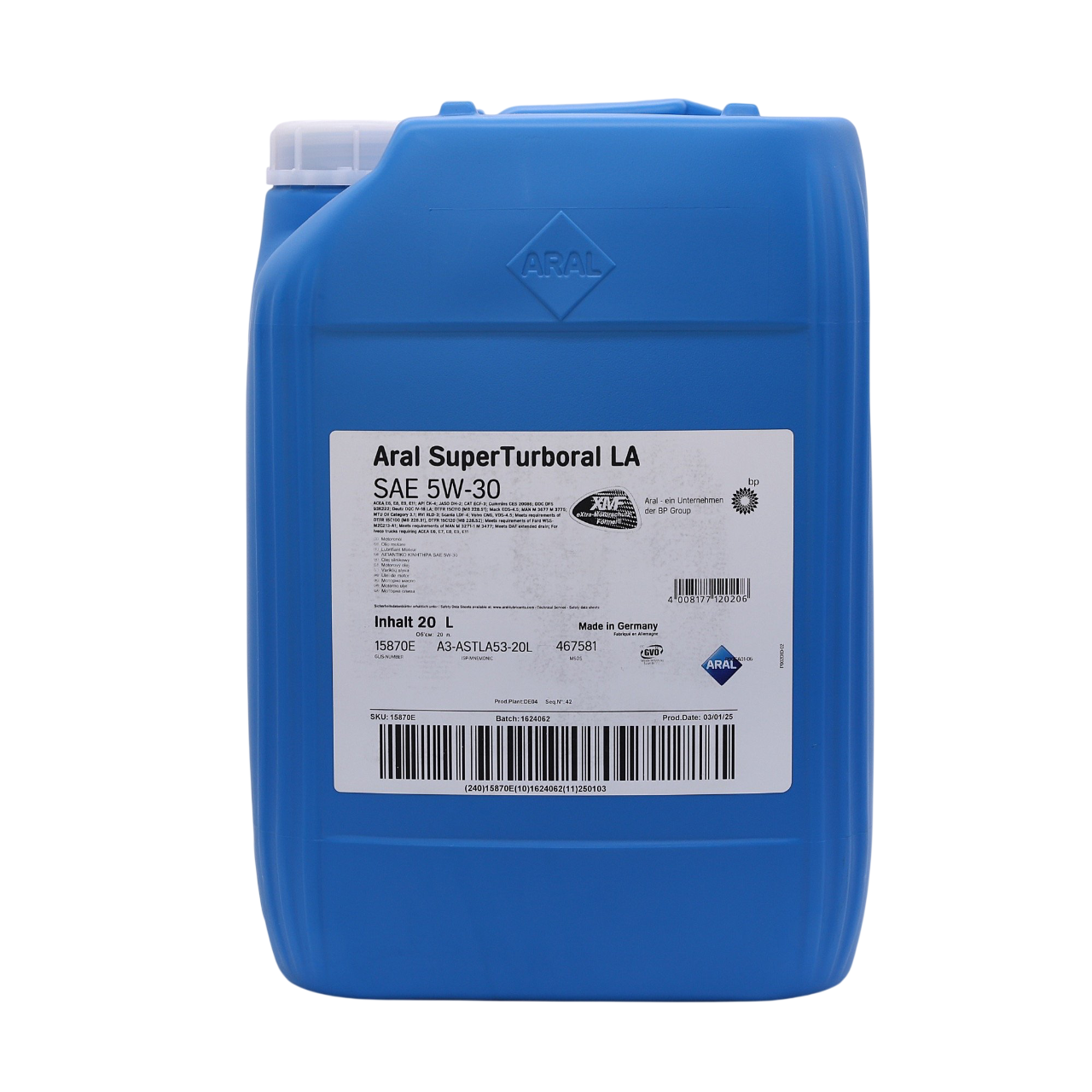 Олива моторна Aral SuperTurboral LA 5W-30 20L