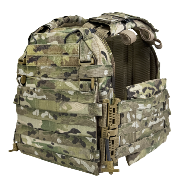 Плитоноска "АРХАНГЕЛ EVO" з комплектом бічного МБЗ захисту, від українського бренду "А.Т.А.К.А".