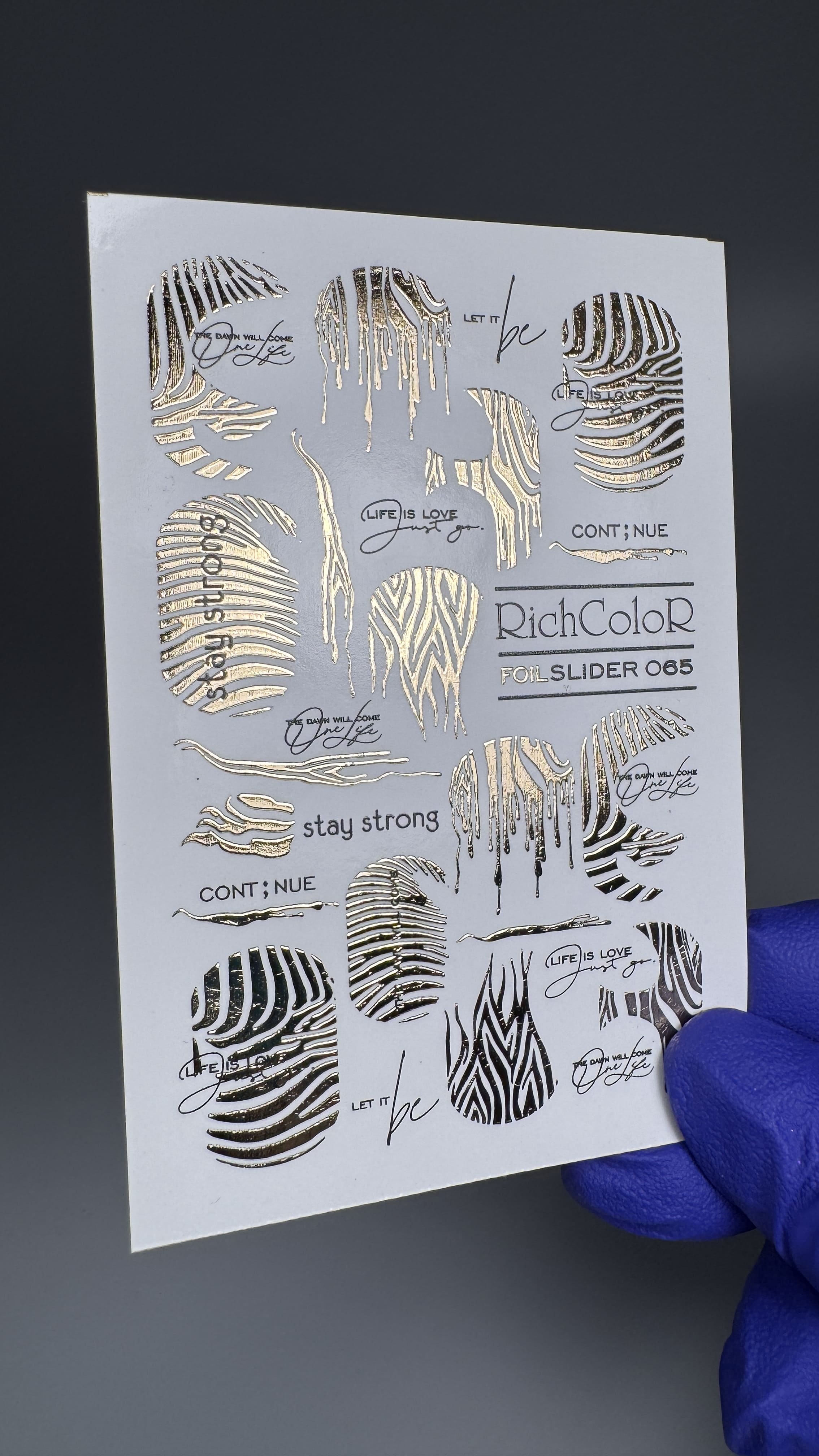 Слайдер дизайн Rich Color foil slider 065