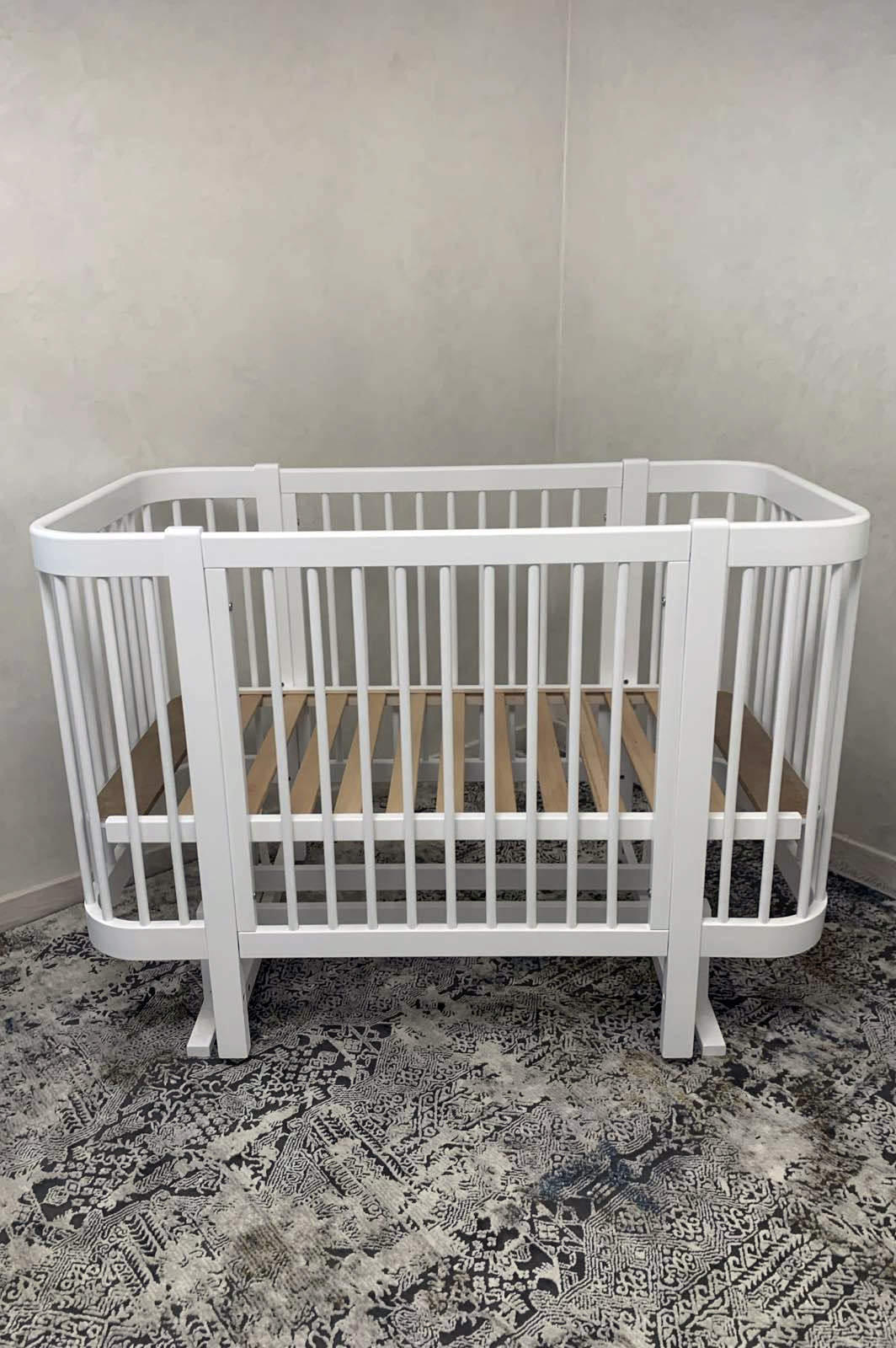 Дитяче ліжечко ТМ Кузя “Ельза” на маятнику білий